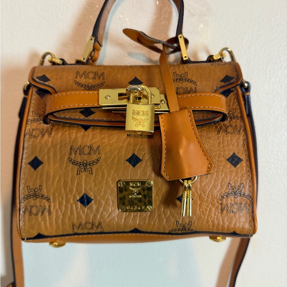 MCM mini Kelly Visetos logogram Crossbody handbag - Picture 16 of 16